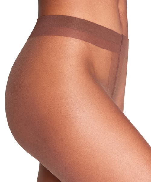 Falke Shelina Toeless 12 Denier Ultra Sheer Tights In Brown