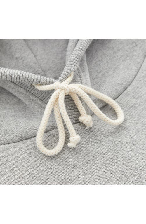 New Balance Logo-embroidered Hoodie In Gray