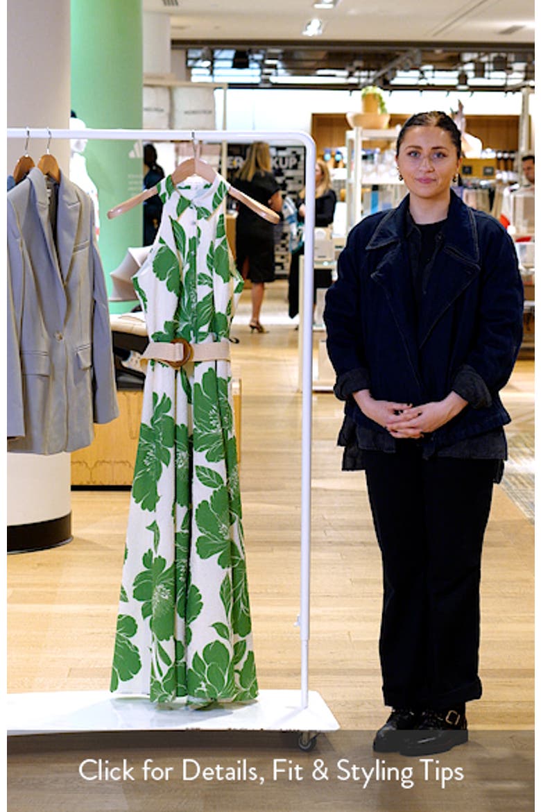 Sleeveless Print Maxi Dress video