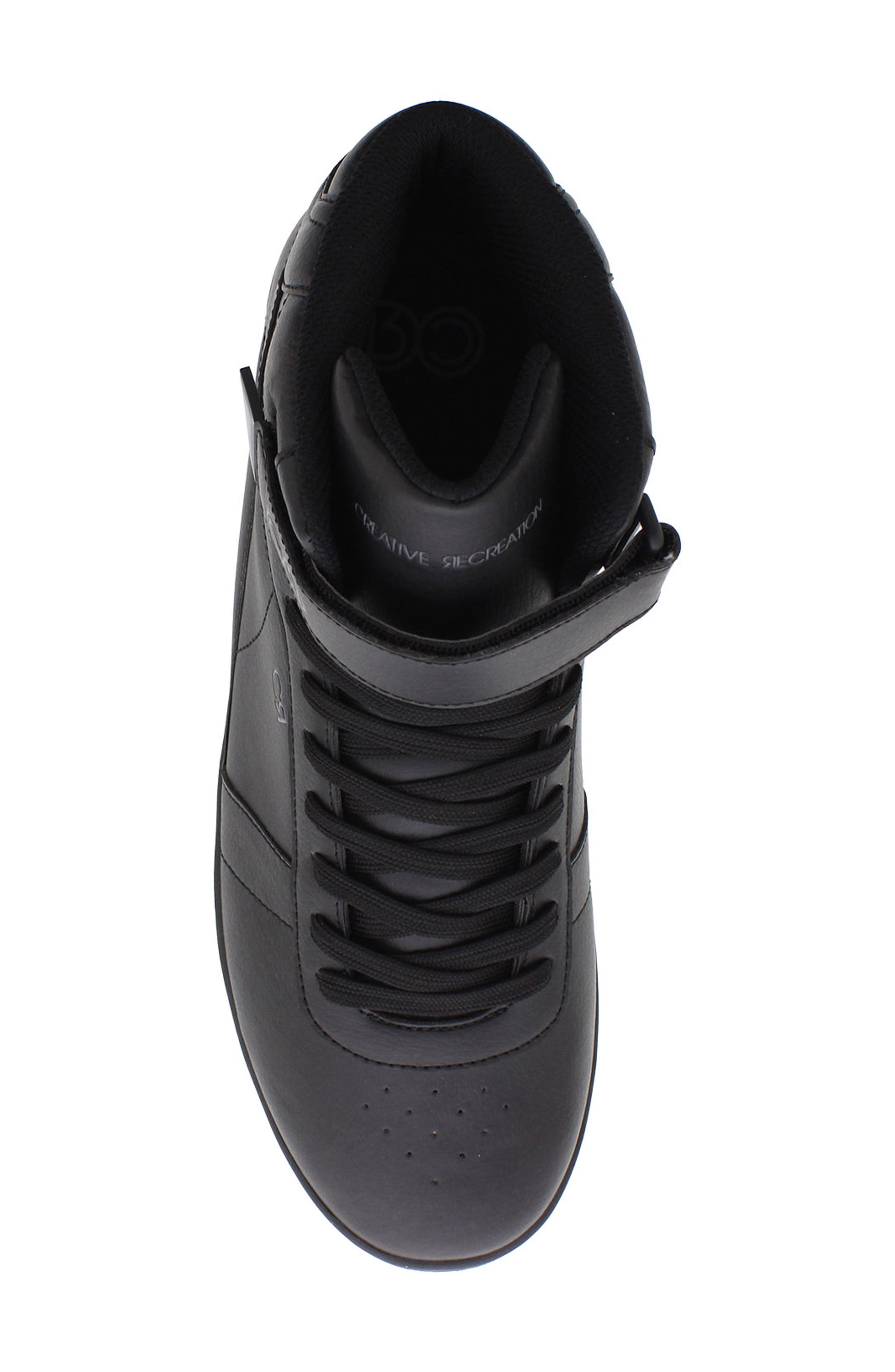 Centro VC High Top Sneaker, Alternate, color, BLACK/BLACK