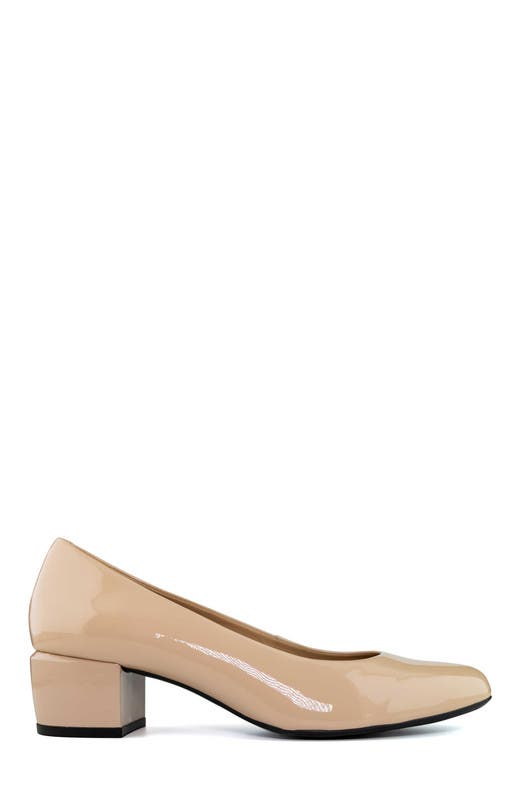 Marc Joseph New York Broad St 2.0 Patent Leather Pump, Alternate, color, Nude Soft Patent