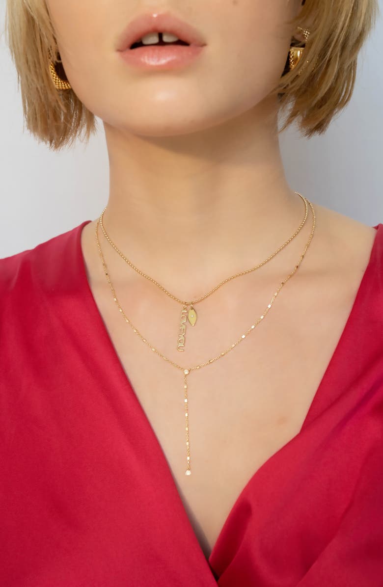 Jennifer Zeuner Monica Diamond Y-Necklace, Alternate, color, 