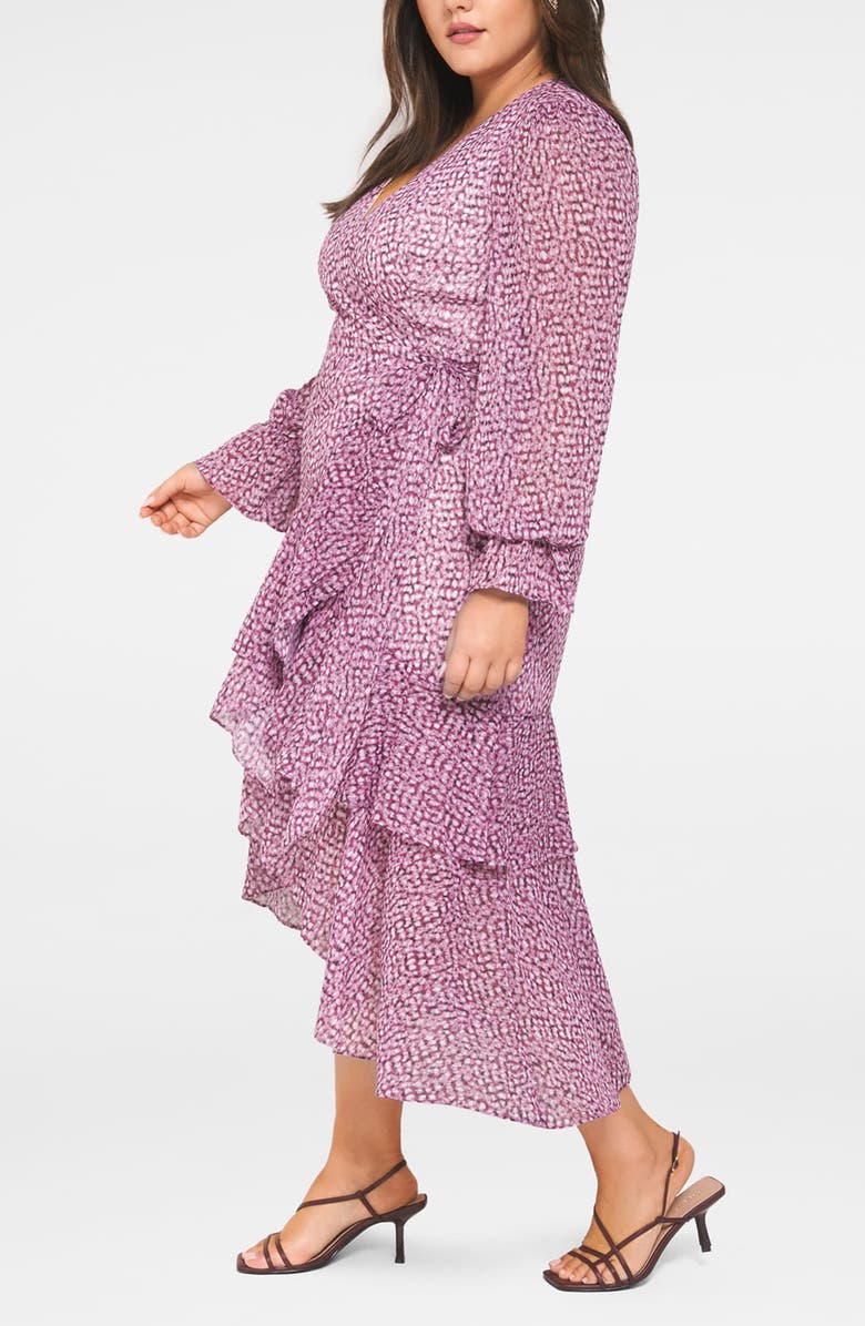 Ever New Sara Long Sleeve Wrap Dress, Alternate, color,