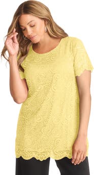 Jessica London Stretch Lace Tunic