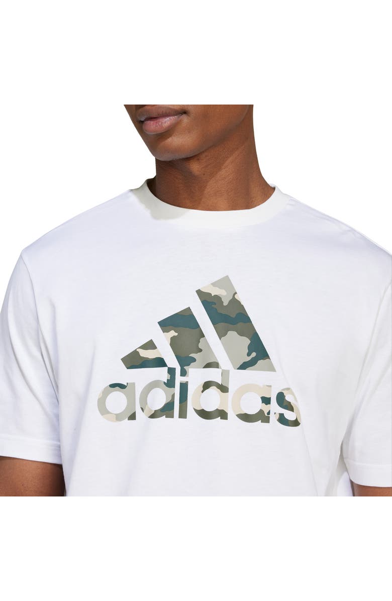 adidas Badge of Sport Camo Graphic Print T-Shirt, Alternate, color, 
