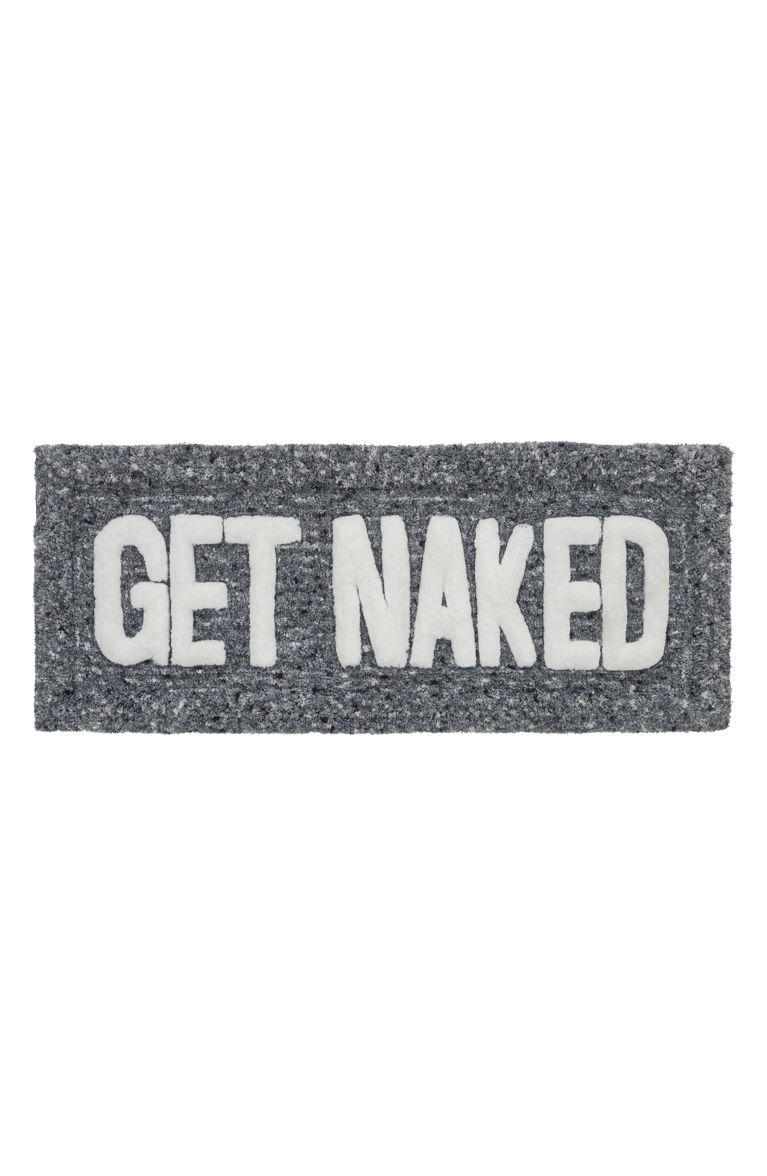 VCNY HOME Get Naked Statement Bath Rug