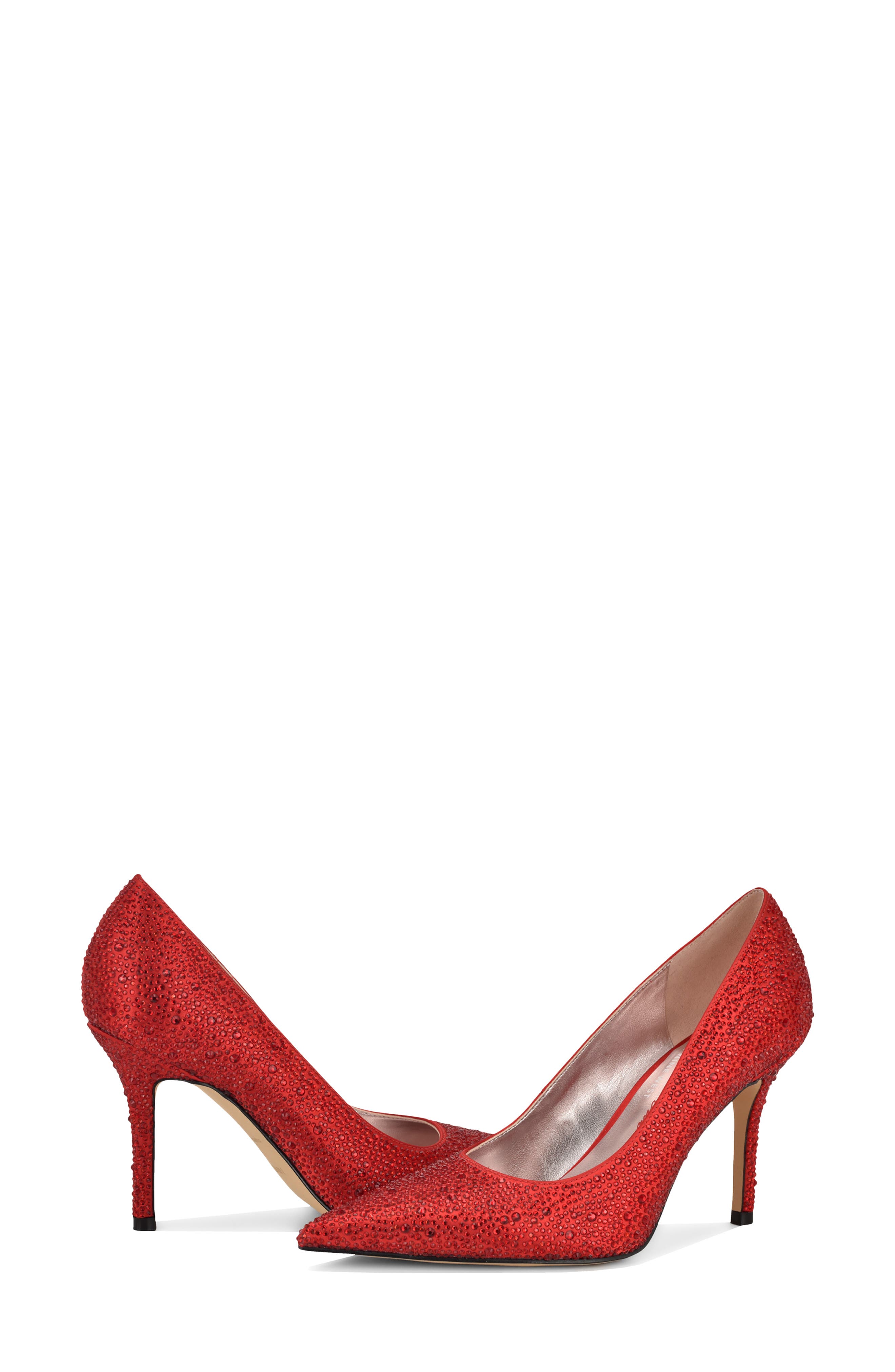 Glamor Pointed Toe Pump, Alternate, color, RED