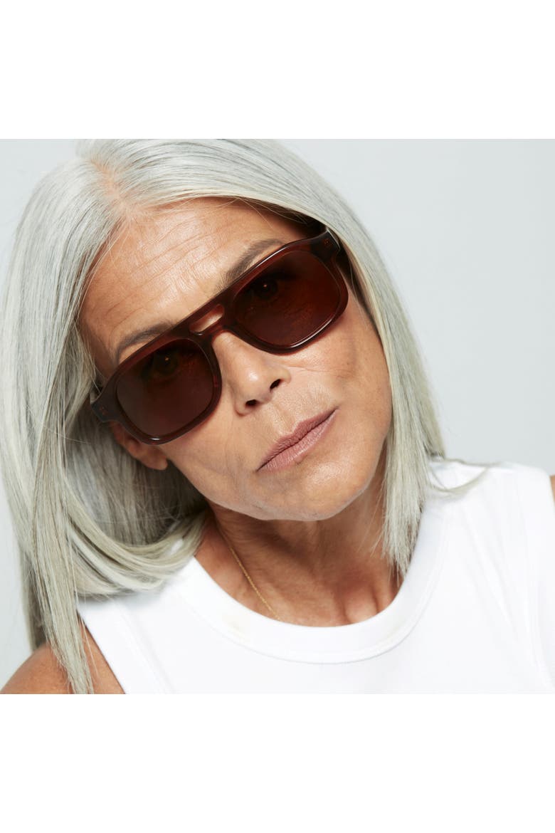 Lenny Sunglasses, Alternate, color, Brown / Clear