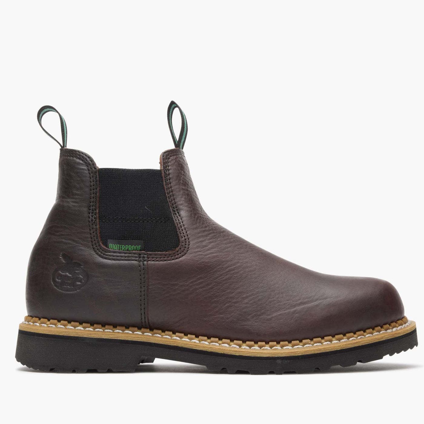 Georgia Boot Waterproof High Romeo Boot, Main, color, Soggy Brown