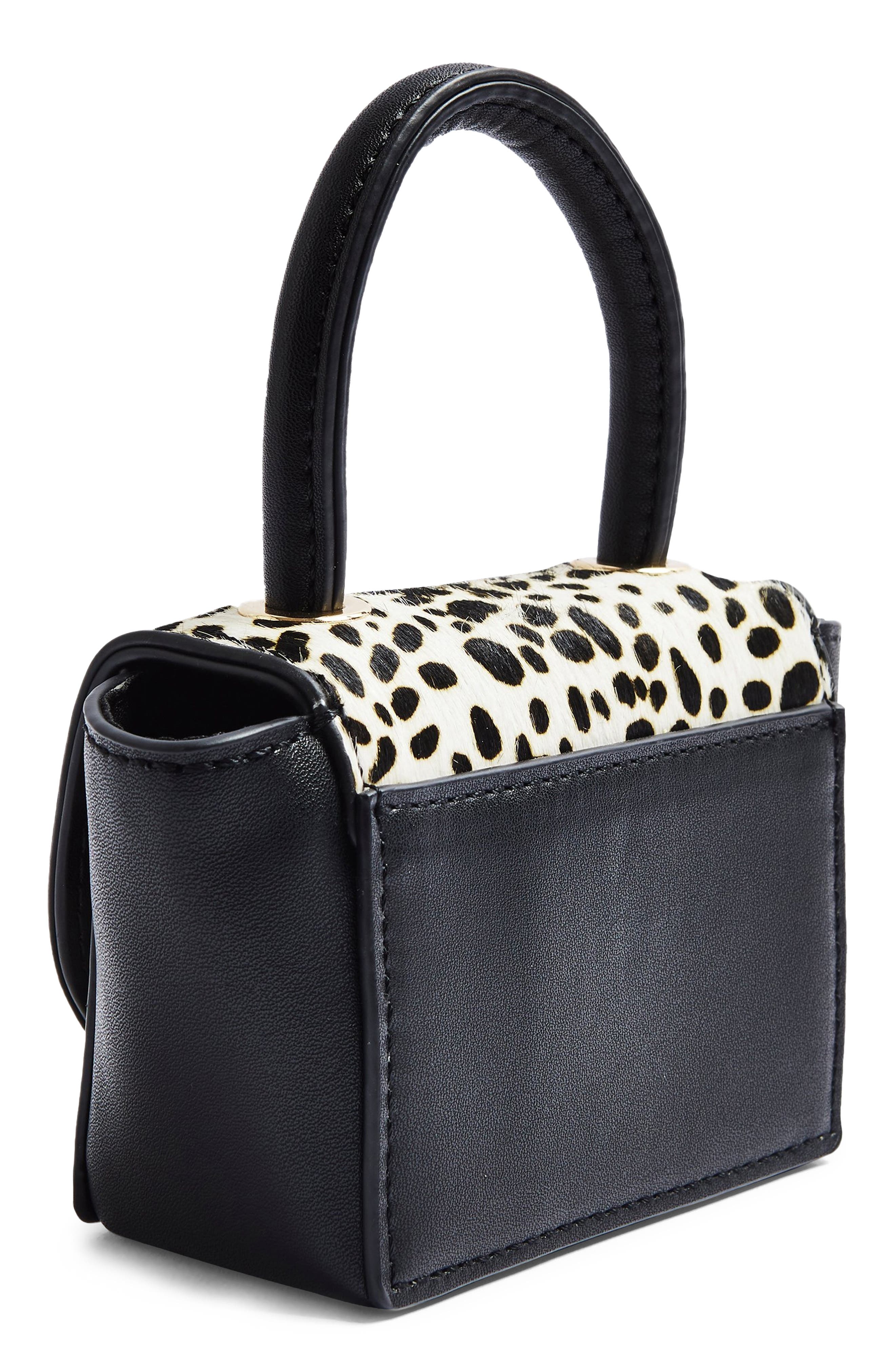 Topshop Mini Ken Faux Leather Crossbody Bag, Alternate, color, 