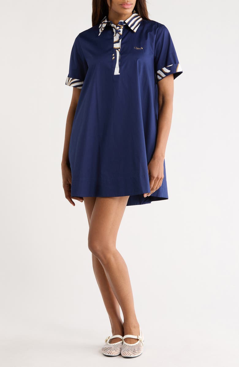 Diane von Furstenberg Emmy Minidress, Main, color, Classic Navy