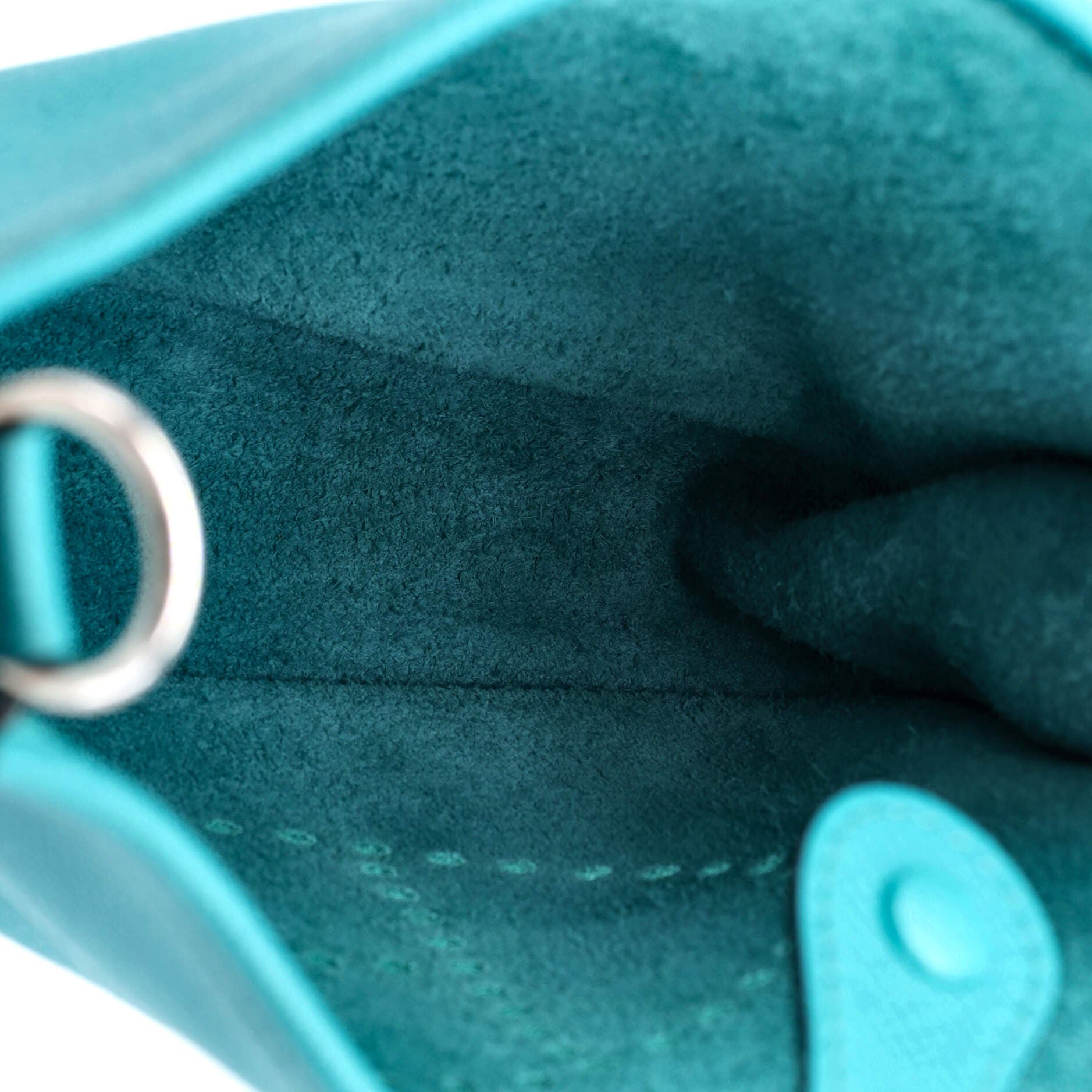 Pre-Owned Hermes Evelyne Bag Gen III Epsom TPM, Alternate, color, Bleu Paon