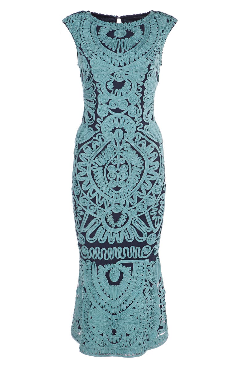 JS Collections Soutache Mesh Dress, Alternate, color, 