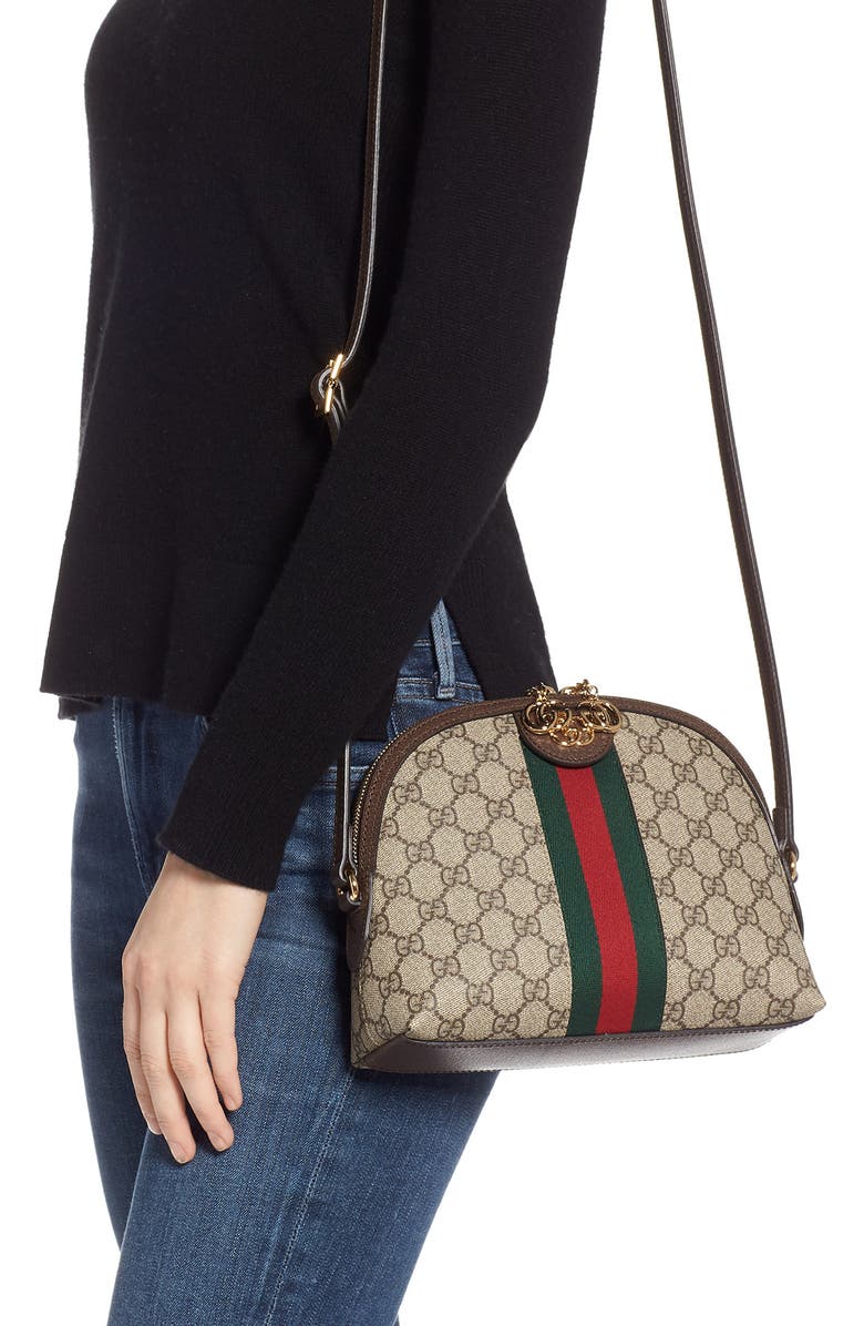 Gucci Canvas Shoulder Bag, Alternate, color,