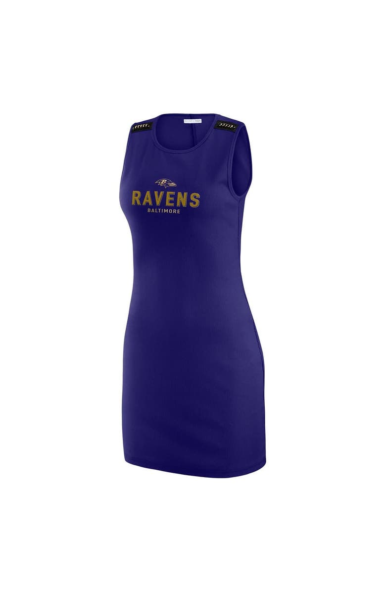 WEAR by Erin Andrews Women's WEAR by Erin Andrews x Gracie Hunt Purple Baltimore Ravens Ribbed Tank Dress, Alternate, color, Purple