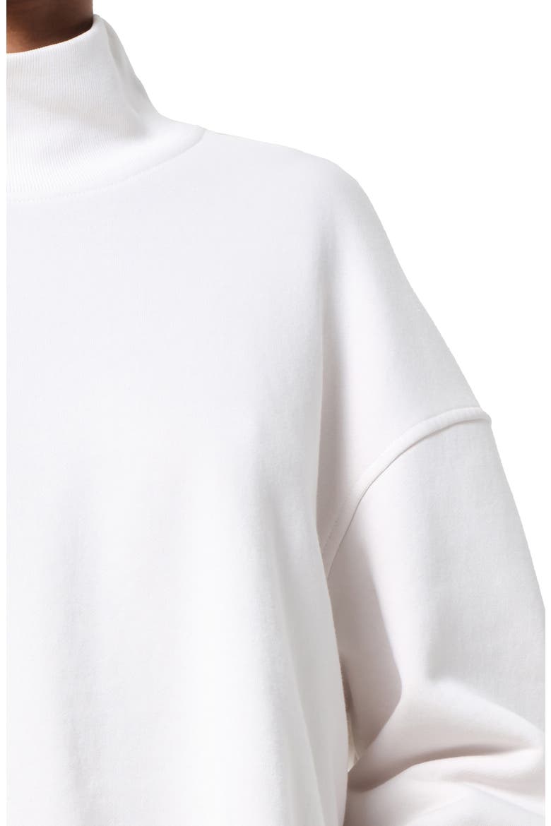 Isra Mock Neck Fleece Cotton Pullover, Alternate, color, WIRED