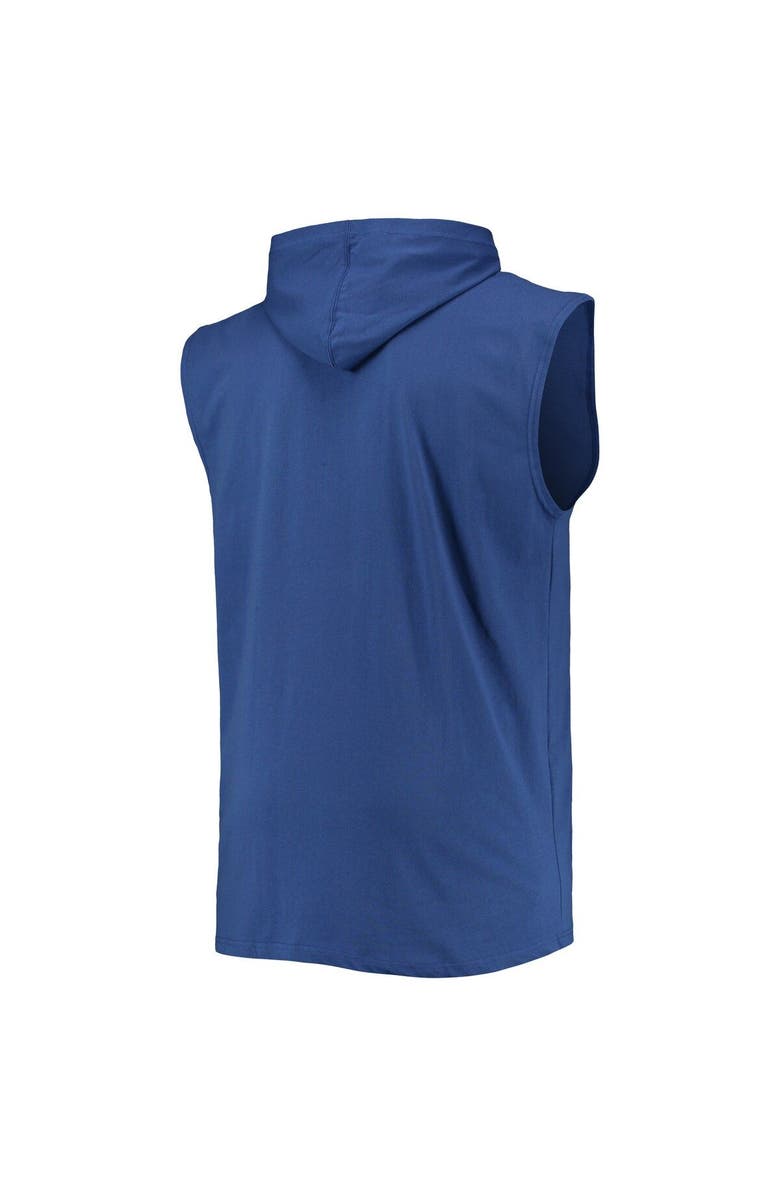 PROFILE Men's Royal Buffalo Bills Big & Tall Muscle Sleeveless Pullover Hoodie, Alternate, color,