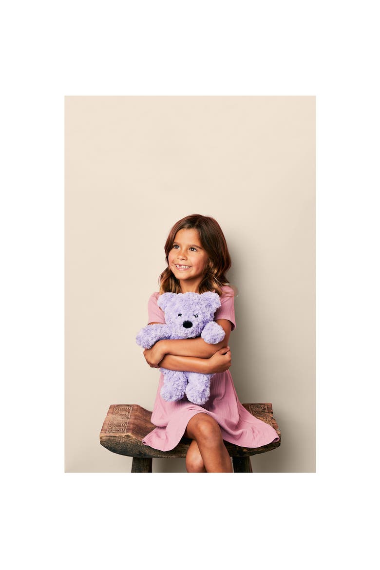 Curly Bear Plush Toy, Alternate, color, Medium Purple
