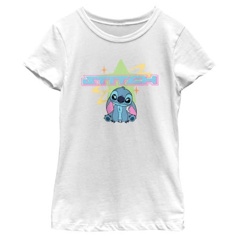 Girl's Lilo & Stitch Futuristic Star Alien  Graphic T-Shirt