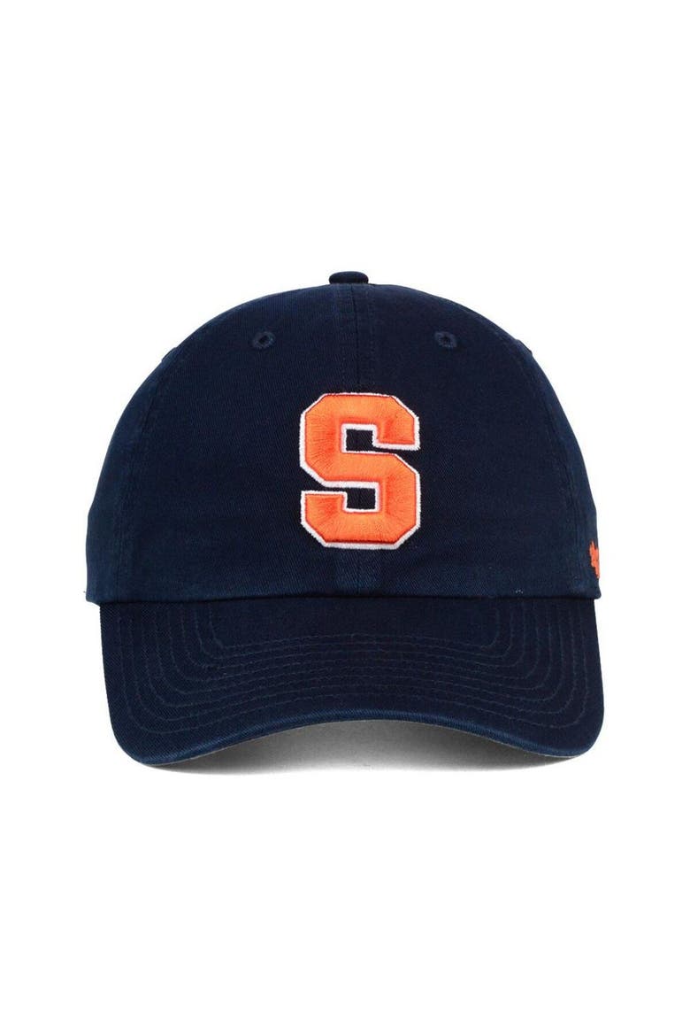 Men's '47 Navy Syracuse Orange Clean Up Adjustable Hat, Alternate, color, Navy
