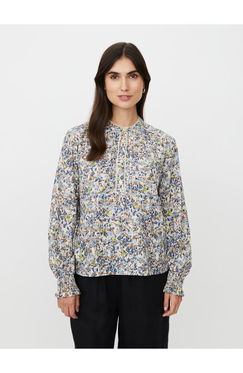 Masai Copenhagen MaDionelle Floral Print Blouse, Main, color, Placid Blue