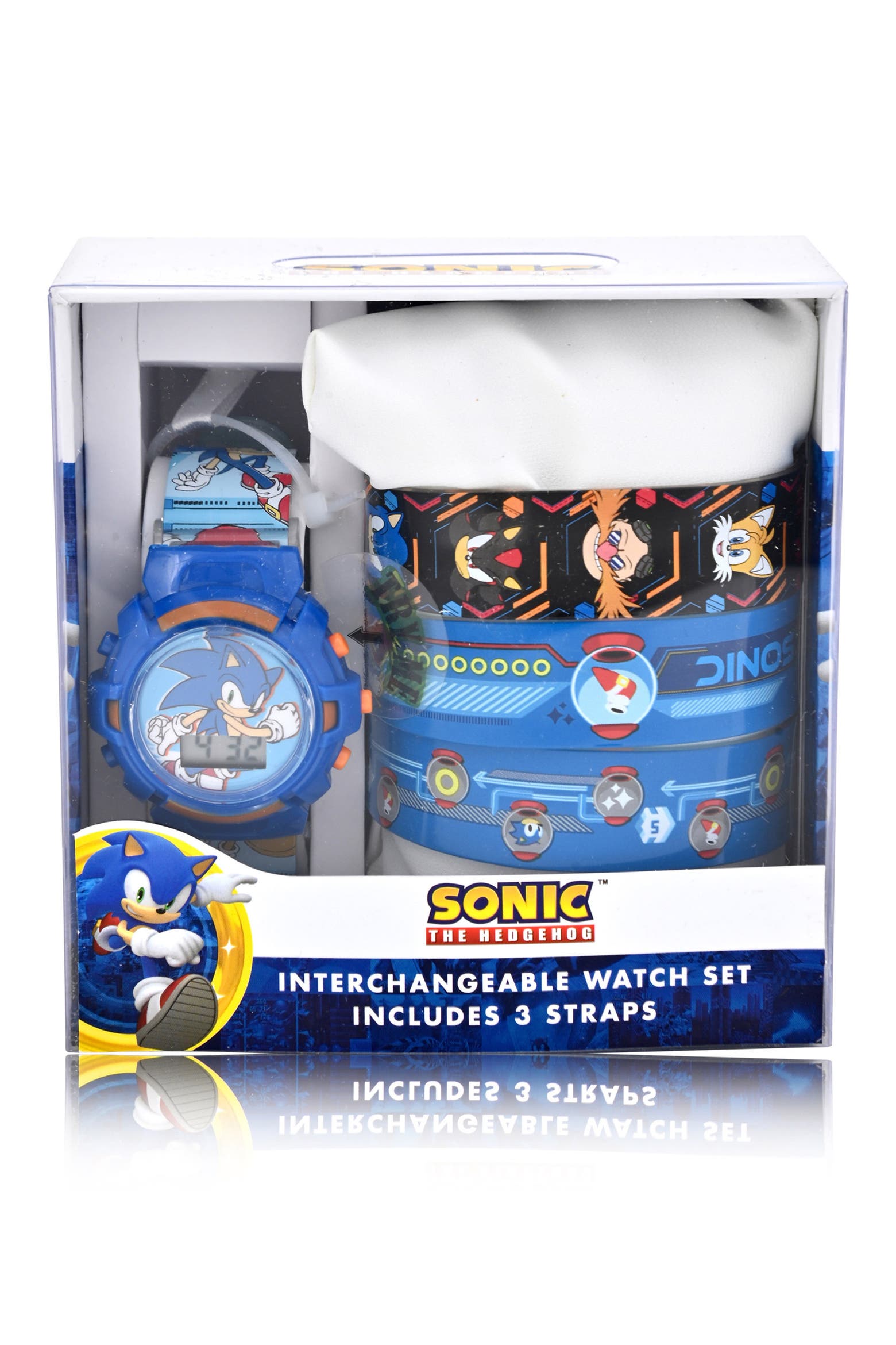 4240 Display Accutime Kids' Sonic™ the Hedgehog Digital Watch with Interchangeable ...