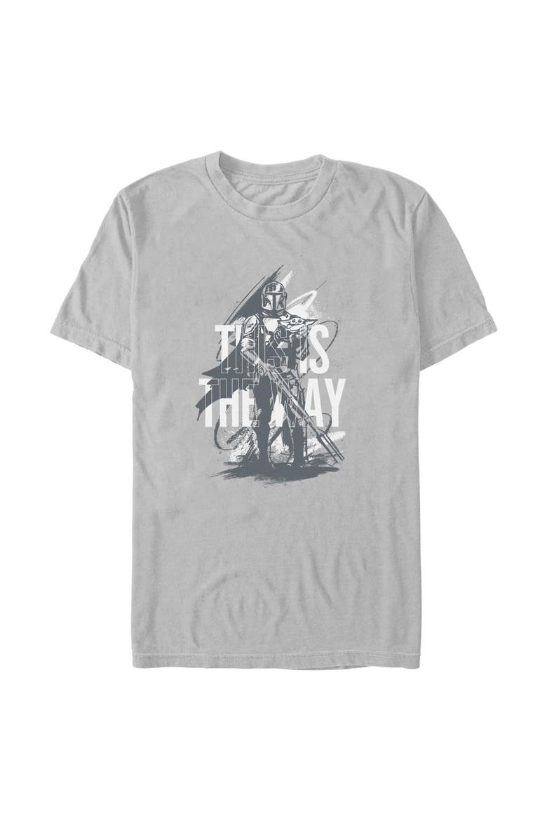 Men's Star Wars The Mandalorian and Grogu This Is the Way Painting  Graphic T-Shirt, Main, color, Ice Grey