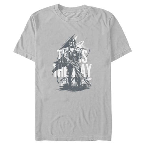 Men's Star Wars The Mandalorian and Grogu This Is the Way Painting  Graphic T-Shirt