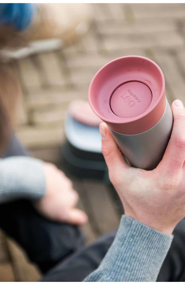 BergHOFF Pink Leo 11.16 oz Thermal Mug, Alternate, color, Pink