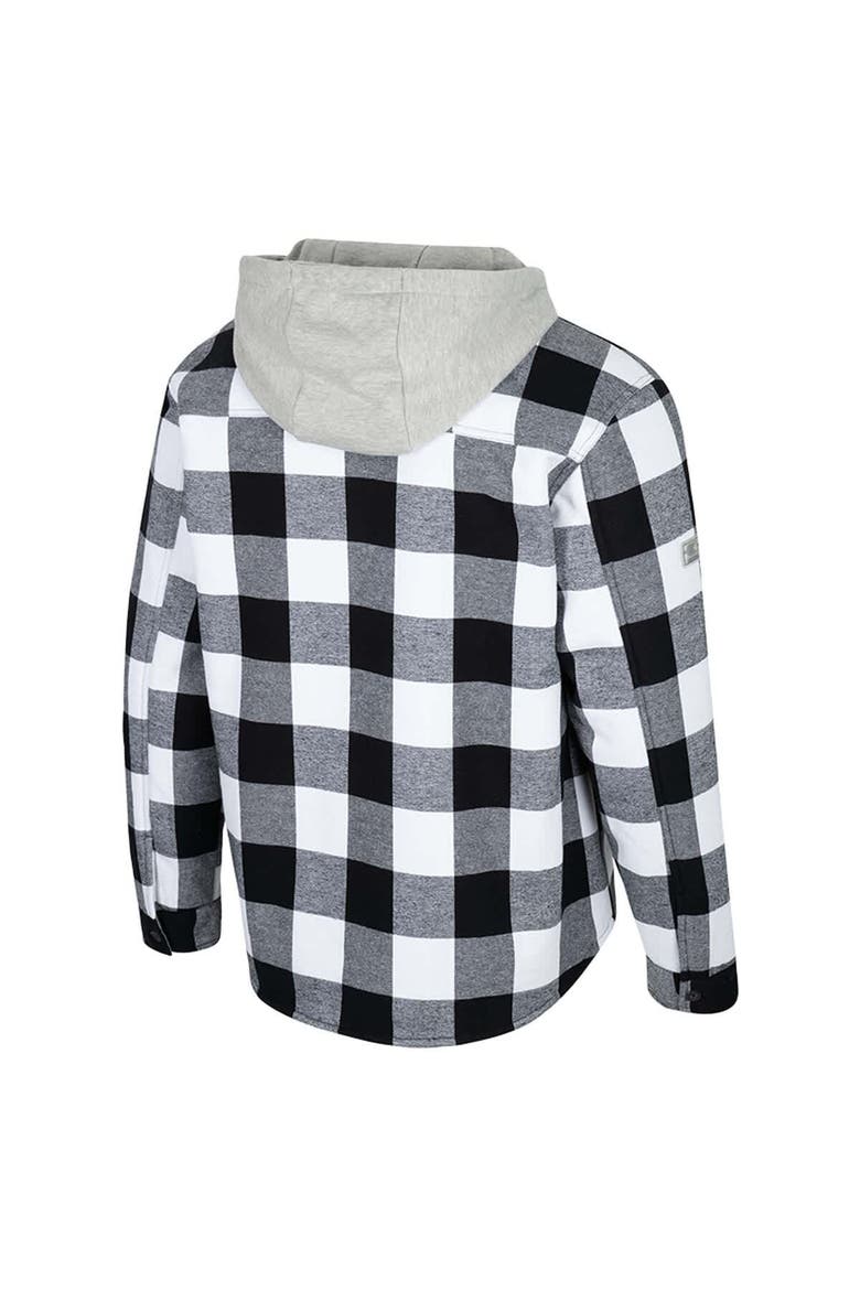 Men's Colosseum Black/White Pitt Panthers Buffalo Plaid Full-Zip Jacket, Alternate, color, Black
