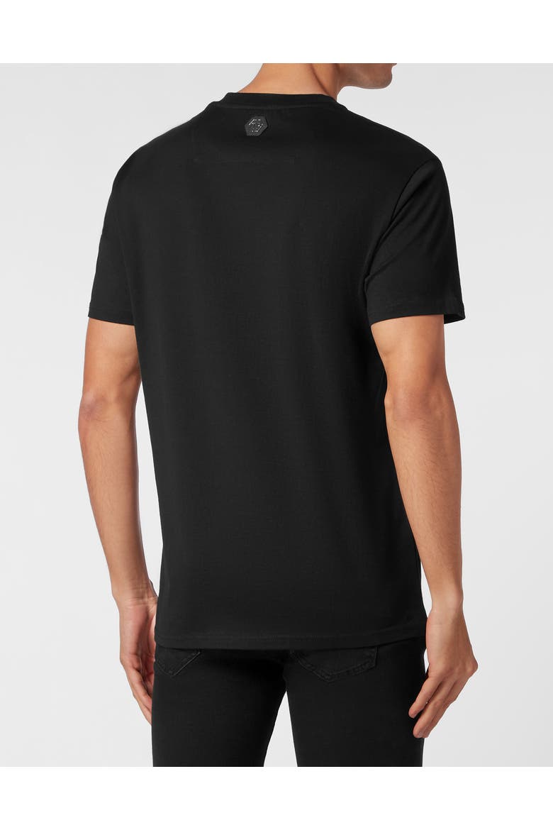 T-Shirt Round Neck Tattoo Men, Alternate, color, black