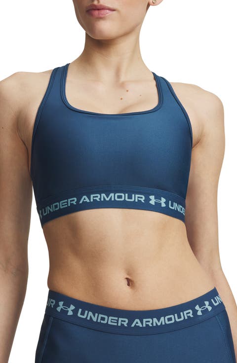HeatGear® Mid Cross Back Sports Bra