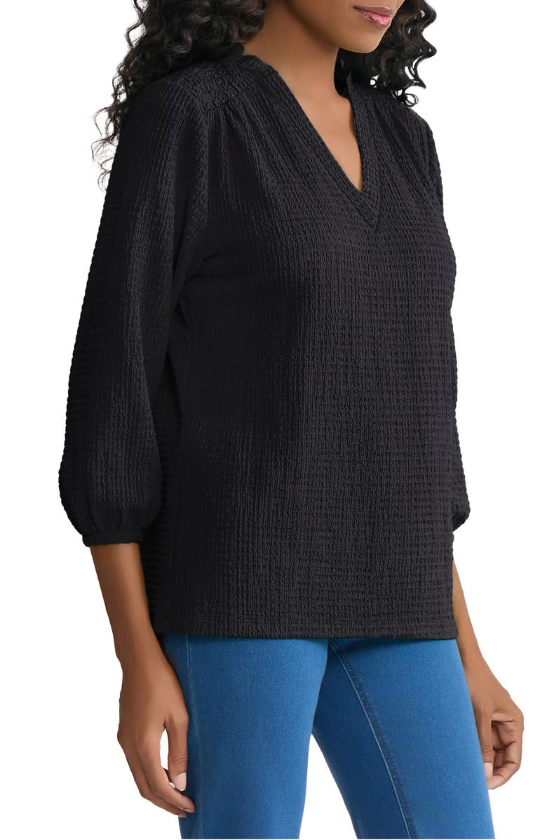 Jones New York Smocked Shoulder Top, Alternate, color, 