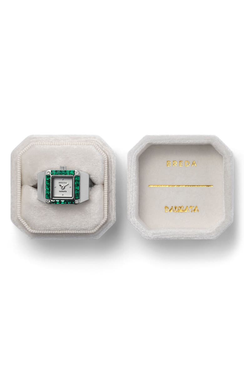 BREDA x Dalmata Time Ring, 15mm, Alternate, color, Silver