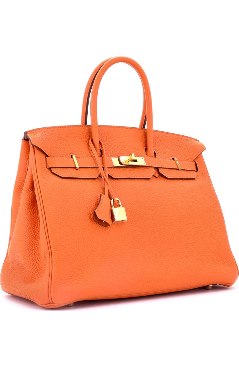 Pre-Owned Hermes Birkin Handbag Orange Togo with Gold Hardware 35, Alternate, color, Feu