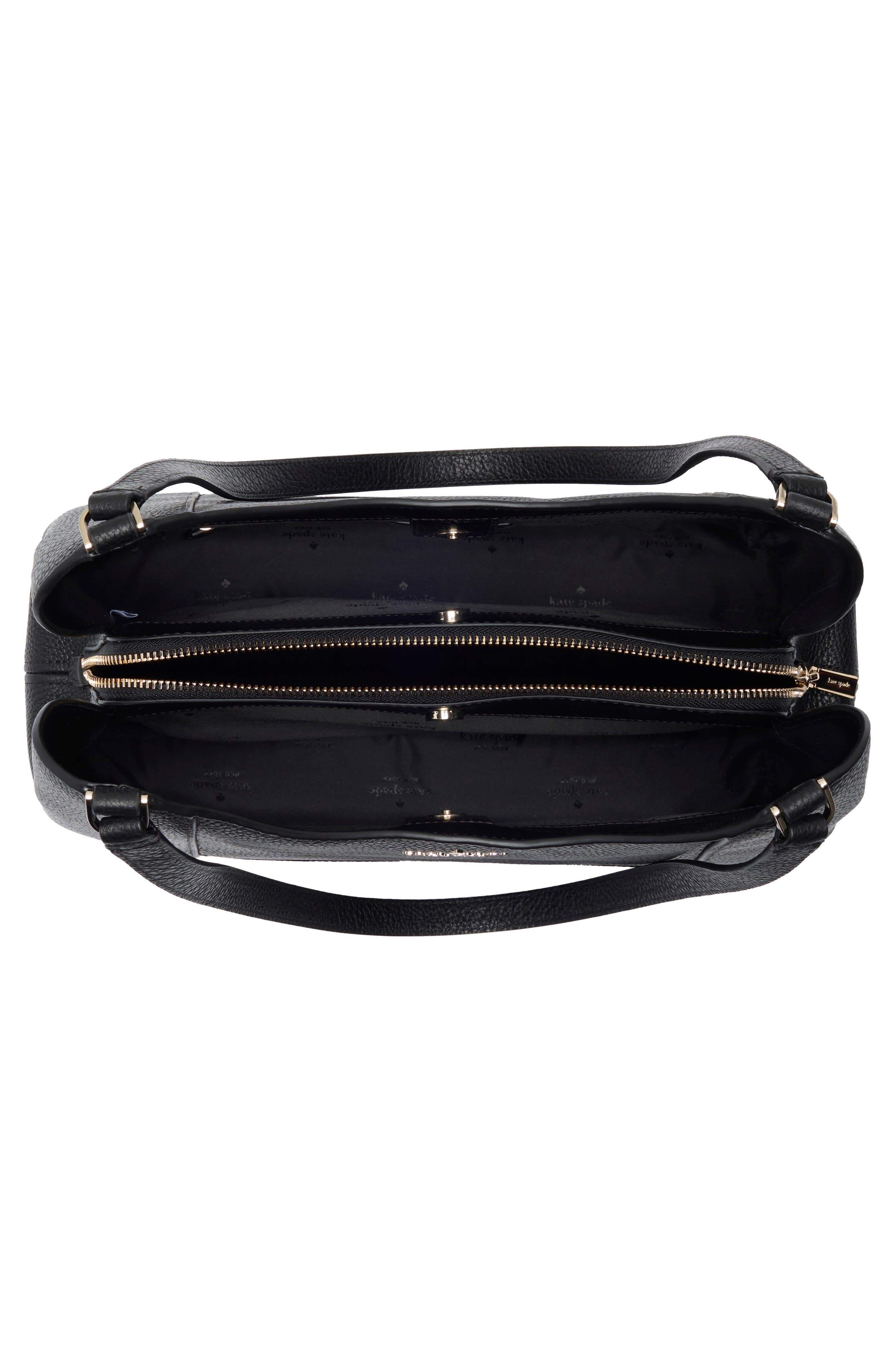 Kate Spade New York lena triple compartment shoulder bag, Alternate, color, Black