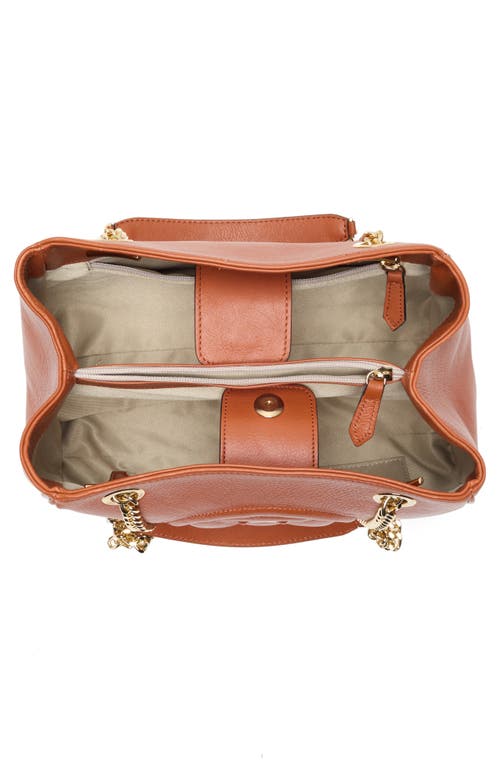 Valentino By Mario Valentino Angelina Signature Leather Shoulder Bag In Brown