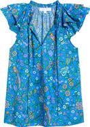 SUGARLIPS Siya Heidy Floral Flutter Sleeve Cotton Top