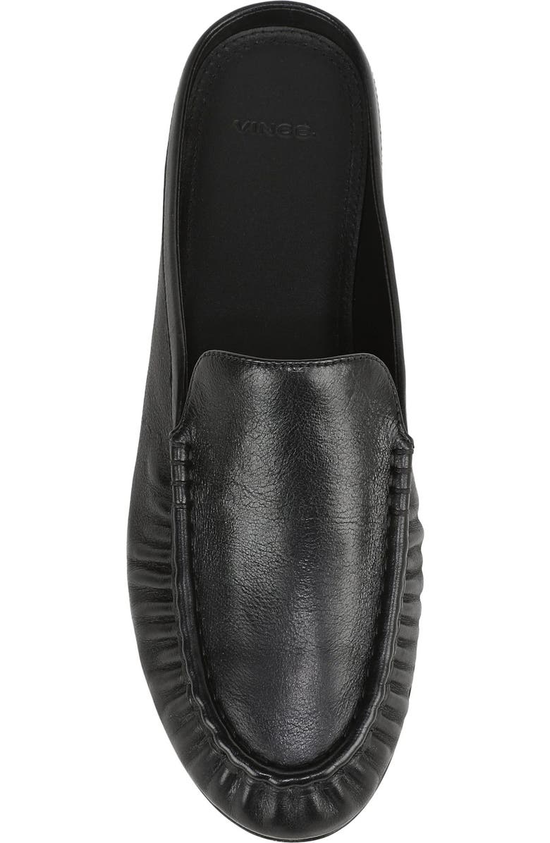 Vince Tevin Ruched Apron Toe Mule, Alternate, color, Black