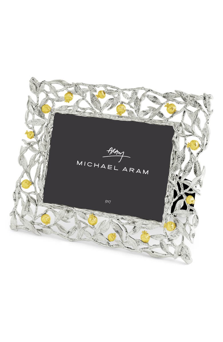 Michael Aram Pomegranate Convertible Easel Picture Frame, Alternate, color, Gold/ Silver