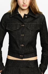 MANGO Fitted Denim Jacket