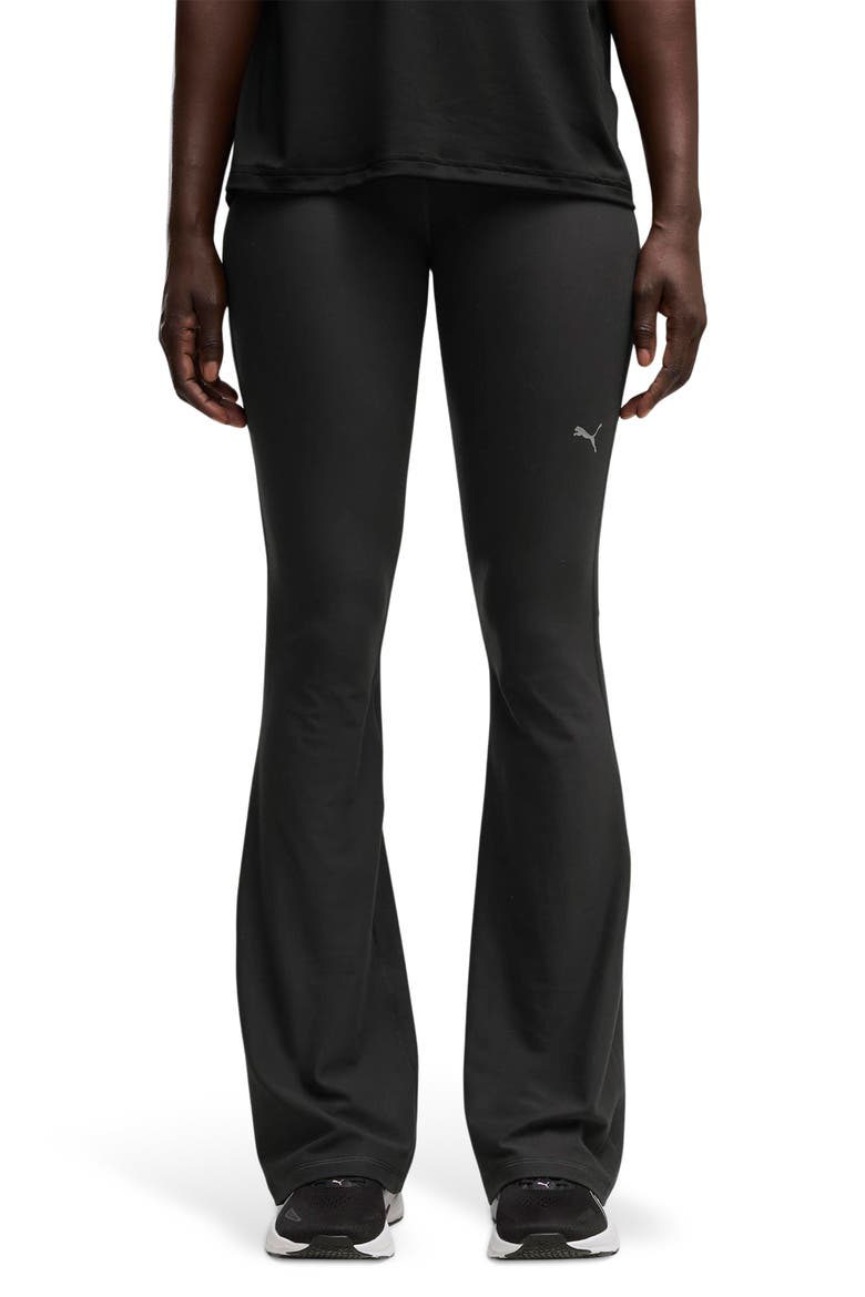 Cloudspun High Waist Flare Leggings, Main, color, PUMA BLACK