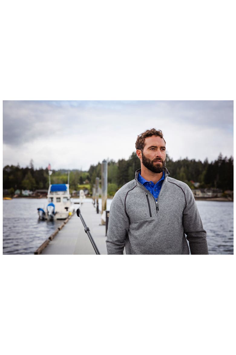 Mainsail Sweater Knit Half Zip Jacket, Alternate, color, POLISHED HEATHER