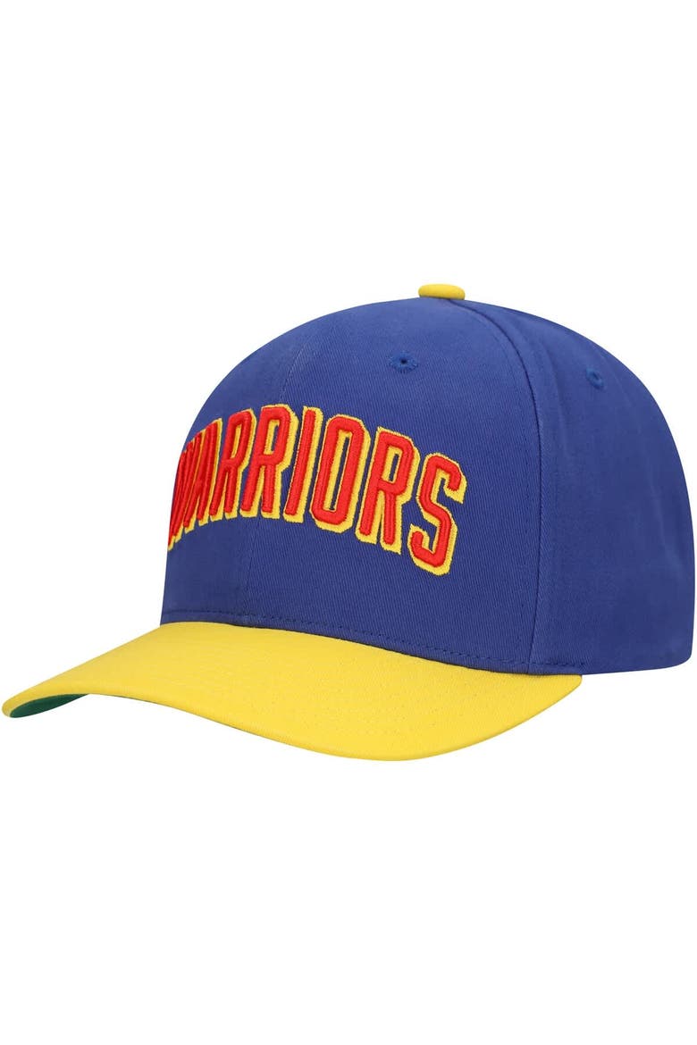 Men's Mitchell & Ness Royal/Gold Golden State Warriors Team Up Classic Edition Adjustable Hat, Main, color, Royal