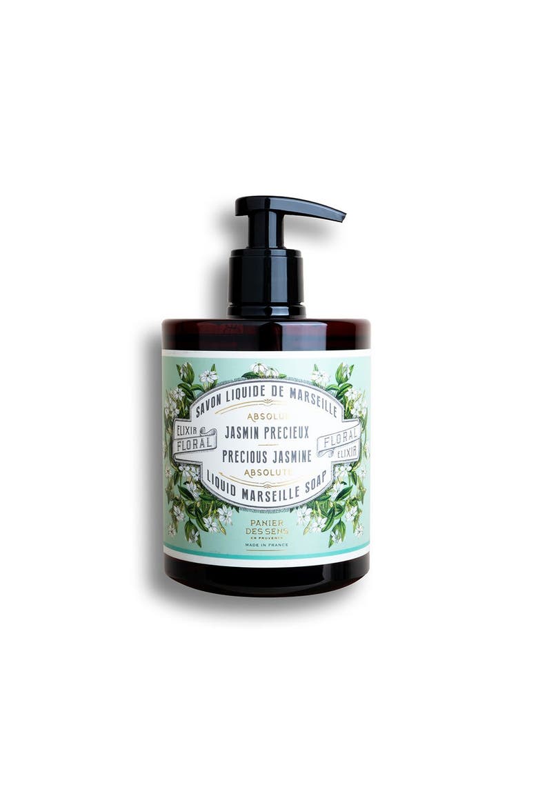 Jasmine Liquid Marseille Soap, Main, color, Green