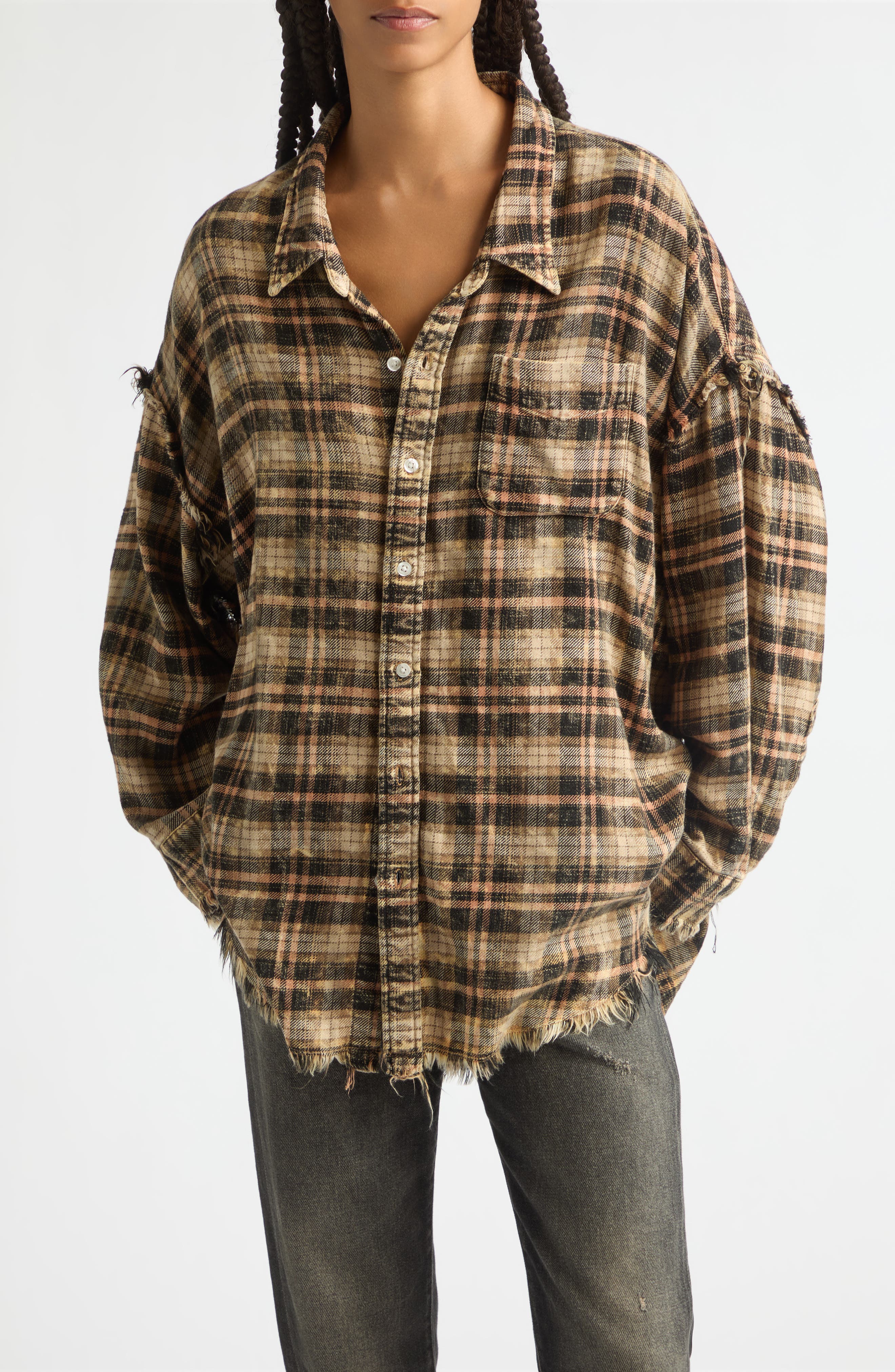 selected BLACK KHAKI PLAID