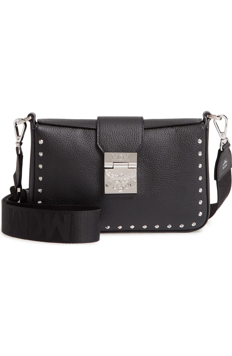 MCM XS Park Avenue Kasion Stud Leather Crossbody Bag, Main, color,