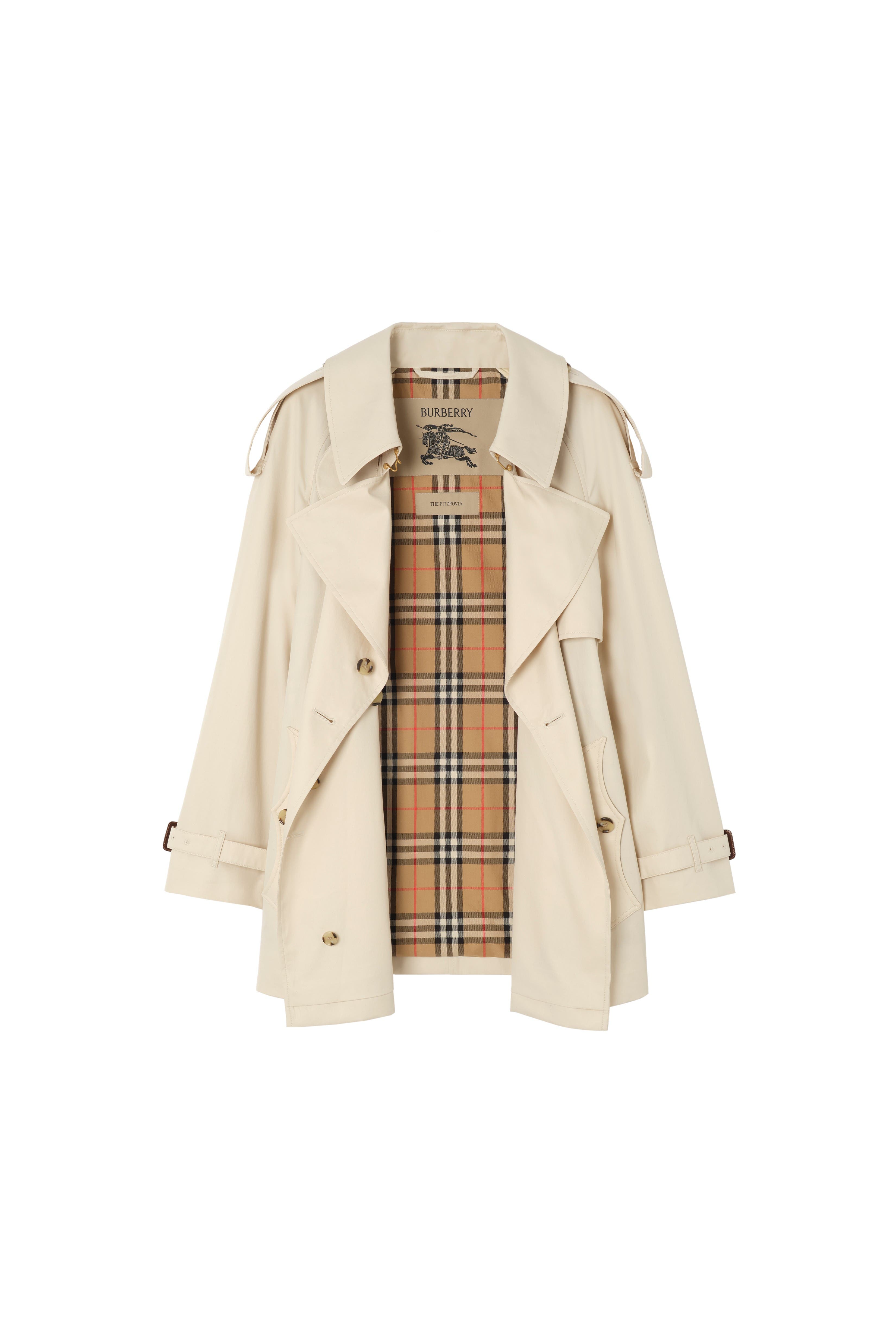 バーバリー　98cm Short Tropical Gabardine Fitzrovia Trench Coat (Women) | Nordstrom
