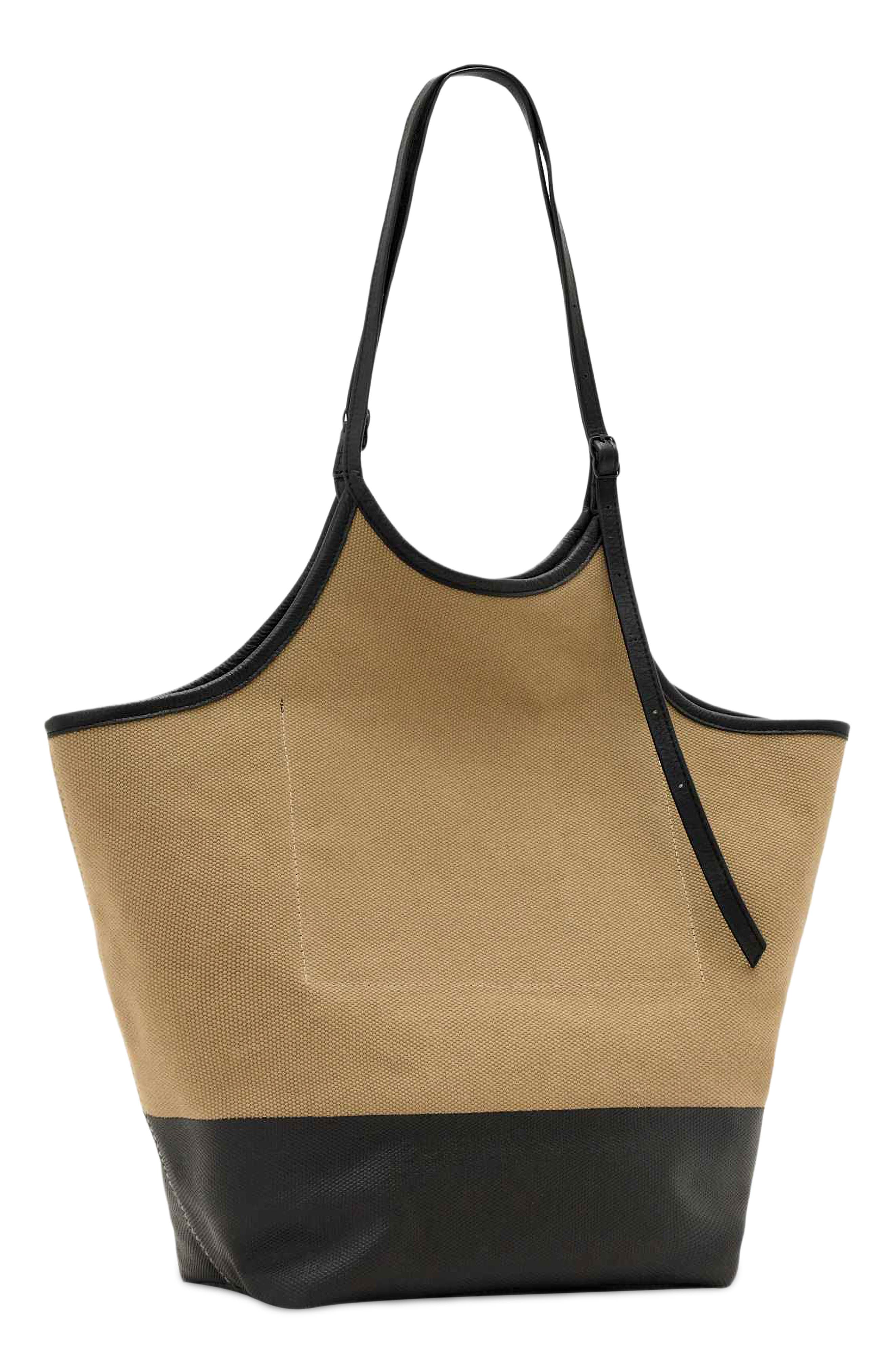 Siloh Canvas Overspill Tote, Alternate, color, SAND BROWN