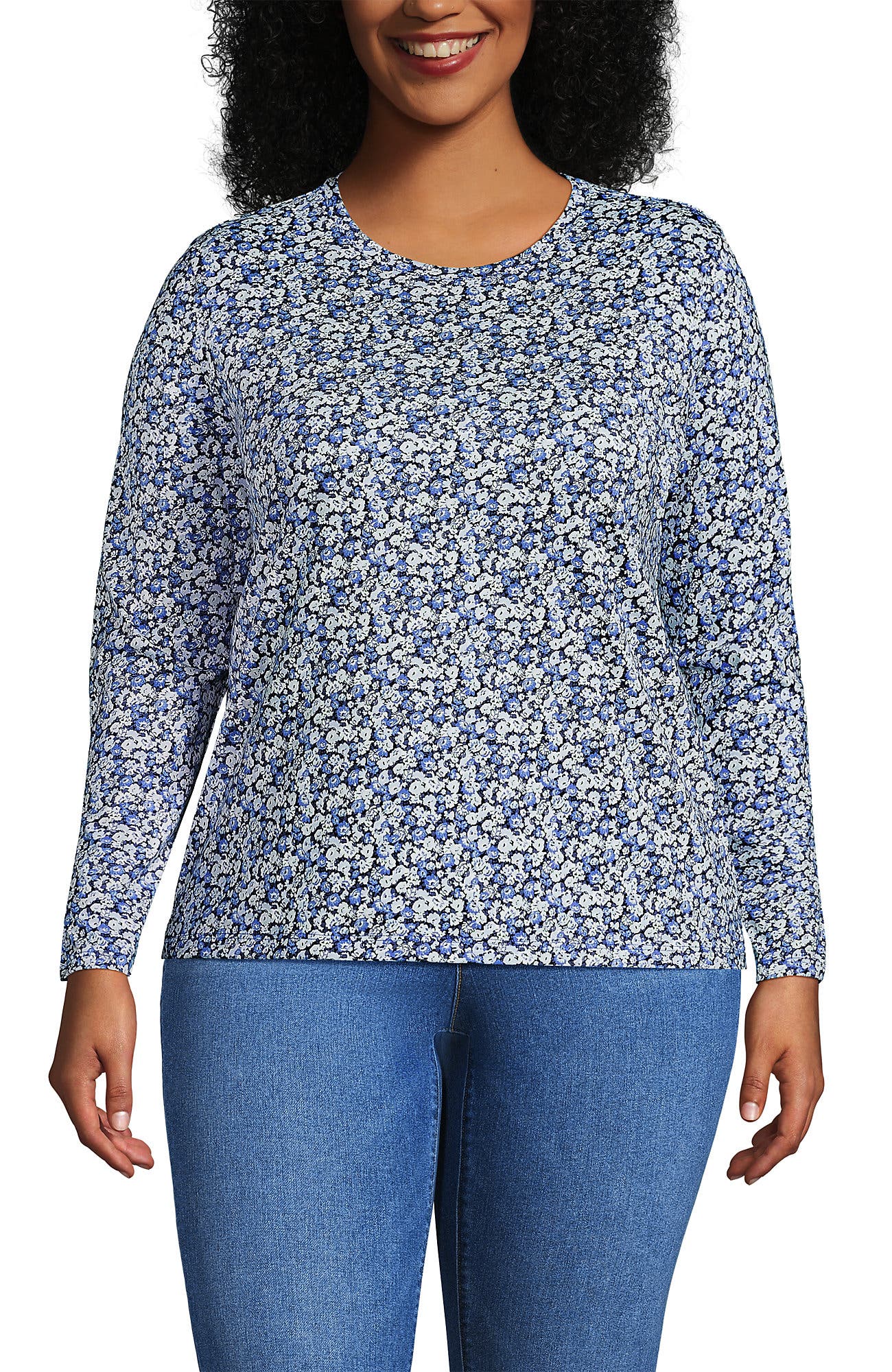 Navy/Clear Blue Ditsy Floral